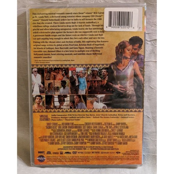 NWT Basmati Blues DVD Bollywood Romantic Comedy RomCom Sutherland 2017 Sealed - Picture 5 of 6